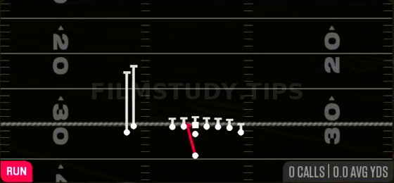 HB Zone WK — Run play diagram