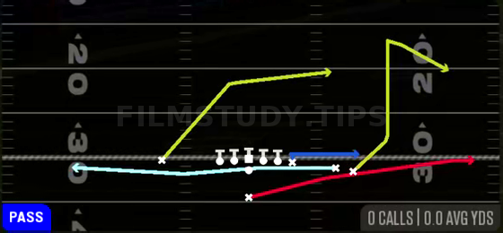 MTN Jet PA Sprint RT — Pass play diagram