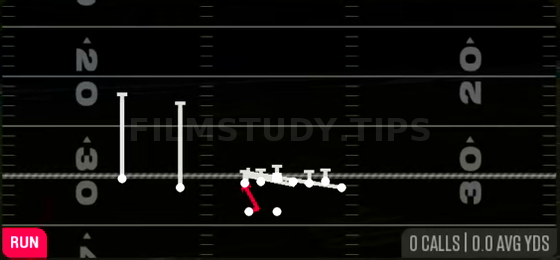 HB Counter U — Run play diagram