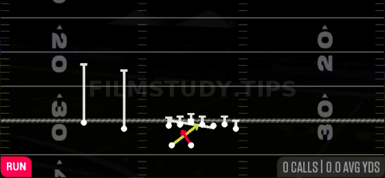 QB Wrap — Run play diagram