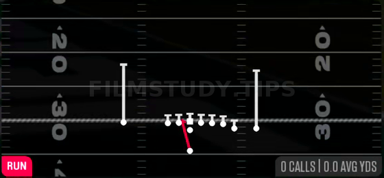 HB Zone WK — Run play diagram