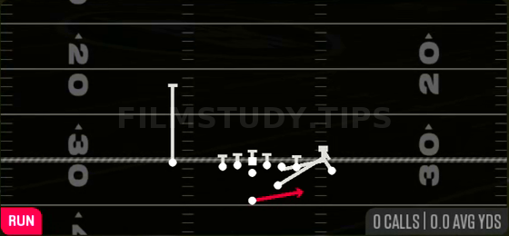 Quick Toss — Run play diagram