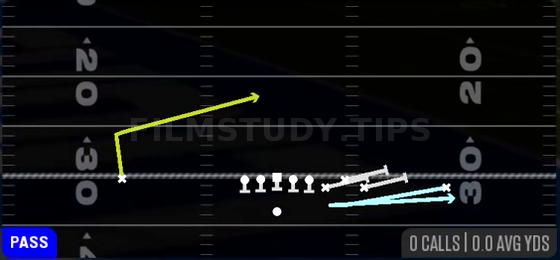 MTN WR Swing — Pass play diagram