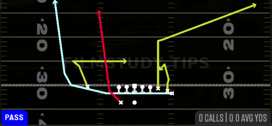 MTN Fly HB Go — Pass play diagram