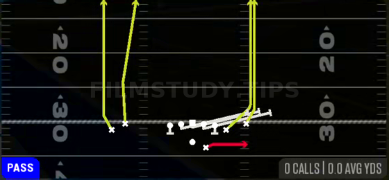 HB Slip Screen — Pass play diagram