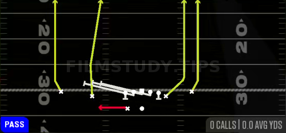 HB Slip Screen — Pass play diagram