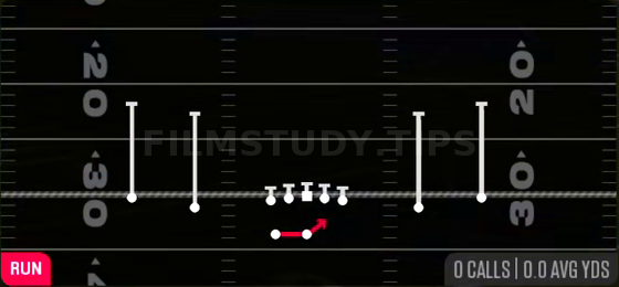 HB Off Tackle — Run play diagram