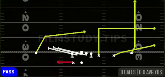 HB Slip Screen — Pass play diagram