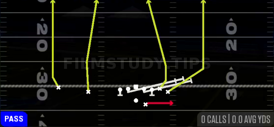 HB Slip Screen — Pass play diagram