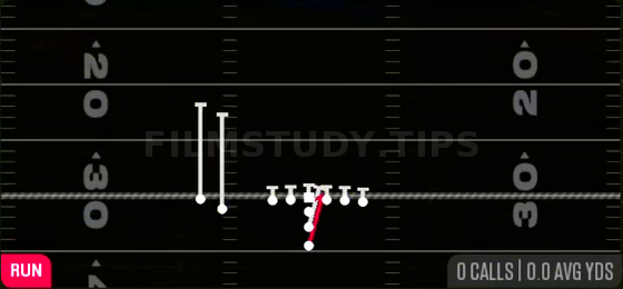 HB Lead Dive — Run play diagram