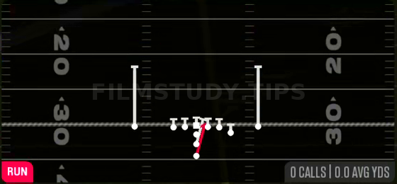 HB Iso — Run play diagram