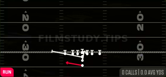 FB Fake HB Toss — Run play diagram
