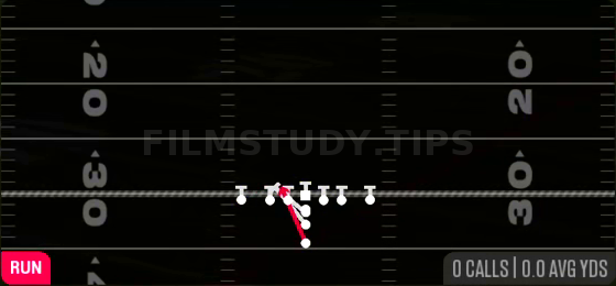 HB Blast — Run play diagram