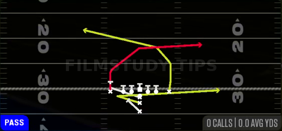 PA Boot Slide — Pass play diagram