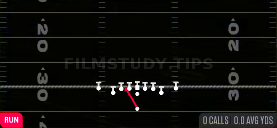 HB Zone WK — Run play diagram