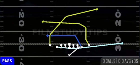 PA MTN Spider Y Leak — Pass play diagram
