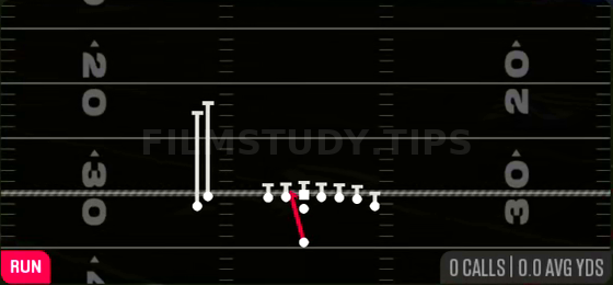 HB Zone WK — Run play diagram