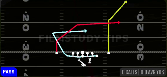 MTN PA Counter — Pass play diagram
