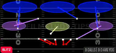 Edge Blitz 3 — Blitz play diagram