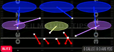 Spinner Dog 3 — Blitz play diagram