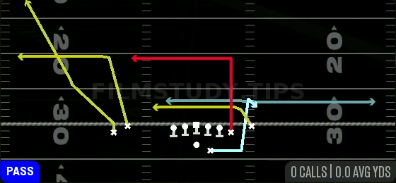 MTN Shuffle Drive Choice — Pass play diagram