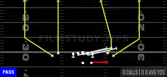 HB Slip Screen — Pass play diagram