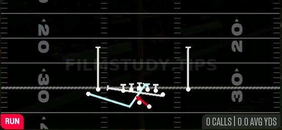 MTN Spinner HB Inside — Run play diagram