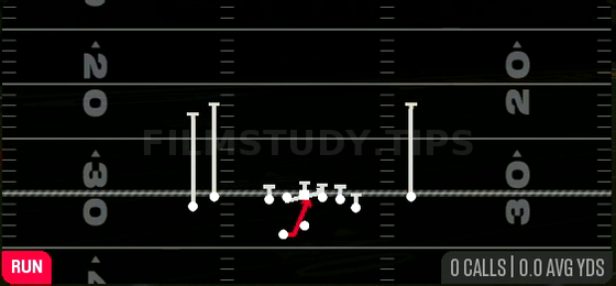 01 Trap — Run play diagram