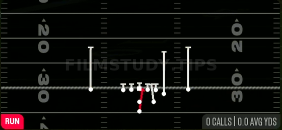 HB Dive — Run play diagram