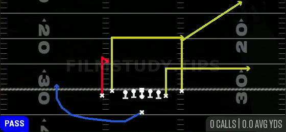 Smash Hammer — Pass play diagram