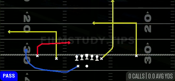 WR Under — Pass play diagram