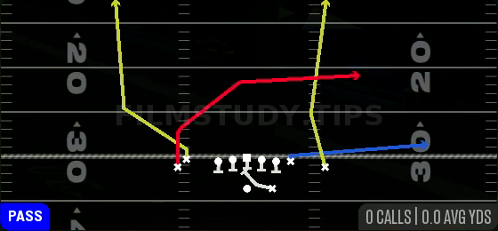 PA WR Cross — Pass play diagram