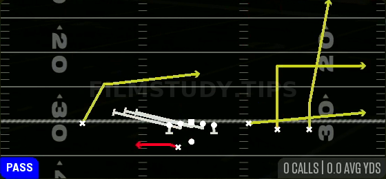 HB Slip Screen — Pass play diagram
