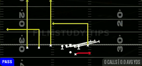 HB Slip Screen — Pass play diagram