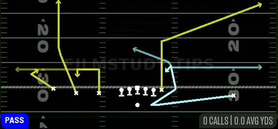 Reload Shock HB Choice — Pass play diagram
