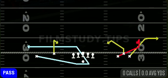 Reload Spacing Switch — Pass play diagram