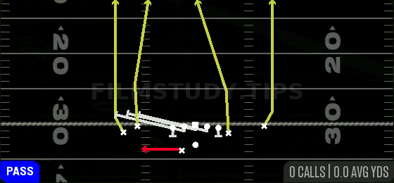 HB Slip Screen — Pass play diagram