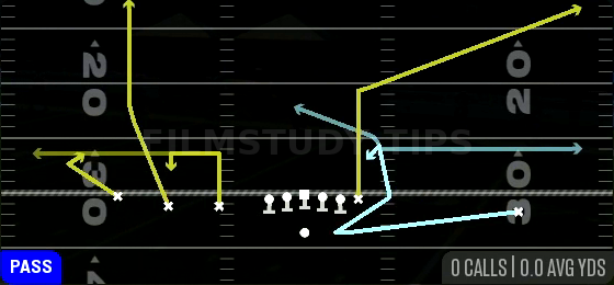 Reload Shock HB Choice — Pass play diagram