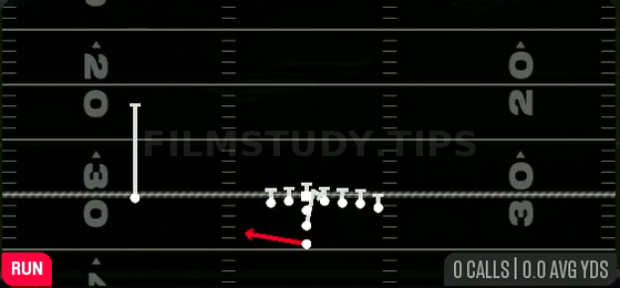FB Fake HB Toss — Run play diagram
