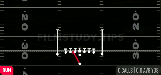 HB Zone WK — Run play diagram