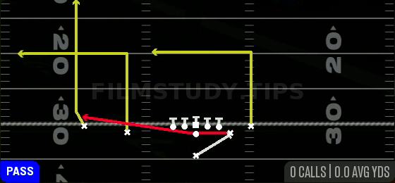 PA Boot Slide — Pass play diagram