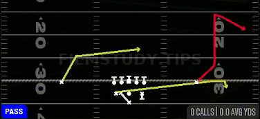 PA Boot — Pass play diagram
