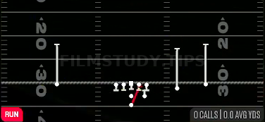 HB Draw — Run play diagram