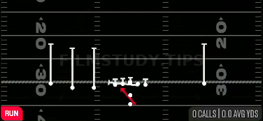 HB Counter — Run play diagram