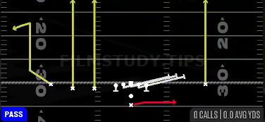 HB Slip Screen — Pass play diagram
