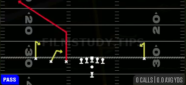 Inside Smash — Pass play diagram