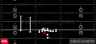 HB Counter — Run play diagram