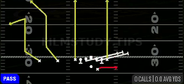 HB Slip Screen — Pass play diagram