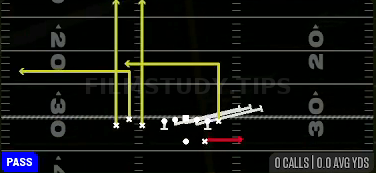 HB Slip Screen — Pass play diagram
