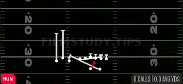 QB Wrap — Run play diagram